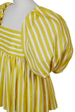 Load image into Gallery viewer, Stripe 2 Way Sleeve Blouse | Sunshine

