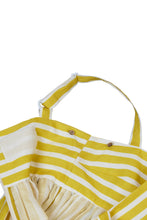 Load image into Gallery viewer, Stripe 2 Way Sleeve Blouse | Citrine
