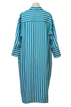 画像をギャラリービューアに読み込む, Stripe Shirt Dress | Sage
