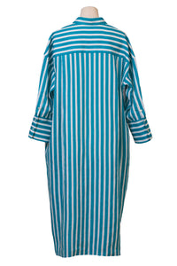 Stripe Shirt Dress | Forest Green
