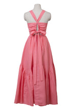 Load image into Gallery viewer, Back Ribbon Tiered Dress | Fuchsia Pink
