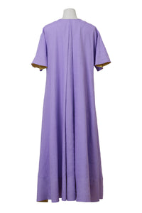 V neck Tack Dress | Lilac