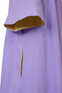 V neck Tack Dress | Lilac