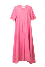 Load image into Gallery viewer, V neck Tack Dress | Fuchsia Pink
