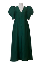 画像をギャラリービューアに読み込む, Shine Linen Volume Sleeve Dress | Terracotta
