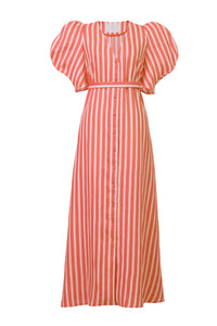 Stripe Volume Sleeve Dress | Sunshine