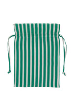 Load image into Gallery viewer, Stripe Drawstring Bag | Turquoise
