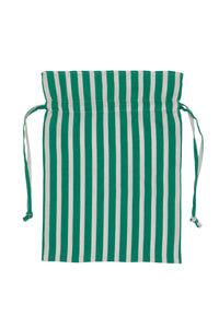 Stripe Drawstring Bag | Turquoise