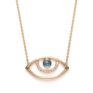 Surya.Eye.Necklace | London Blue Topaz