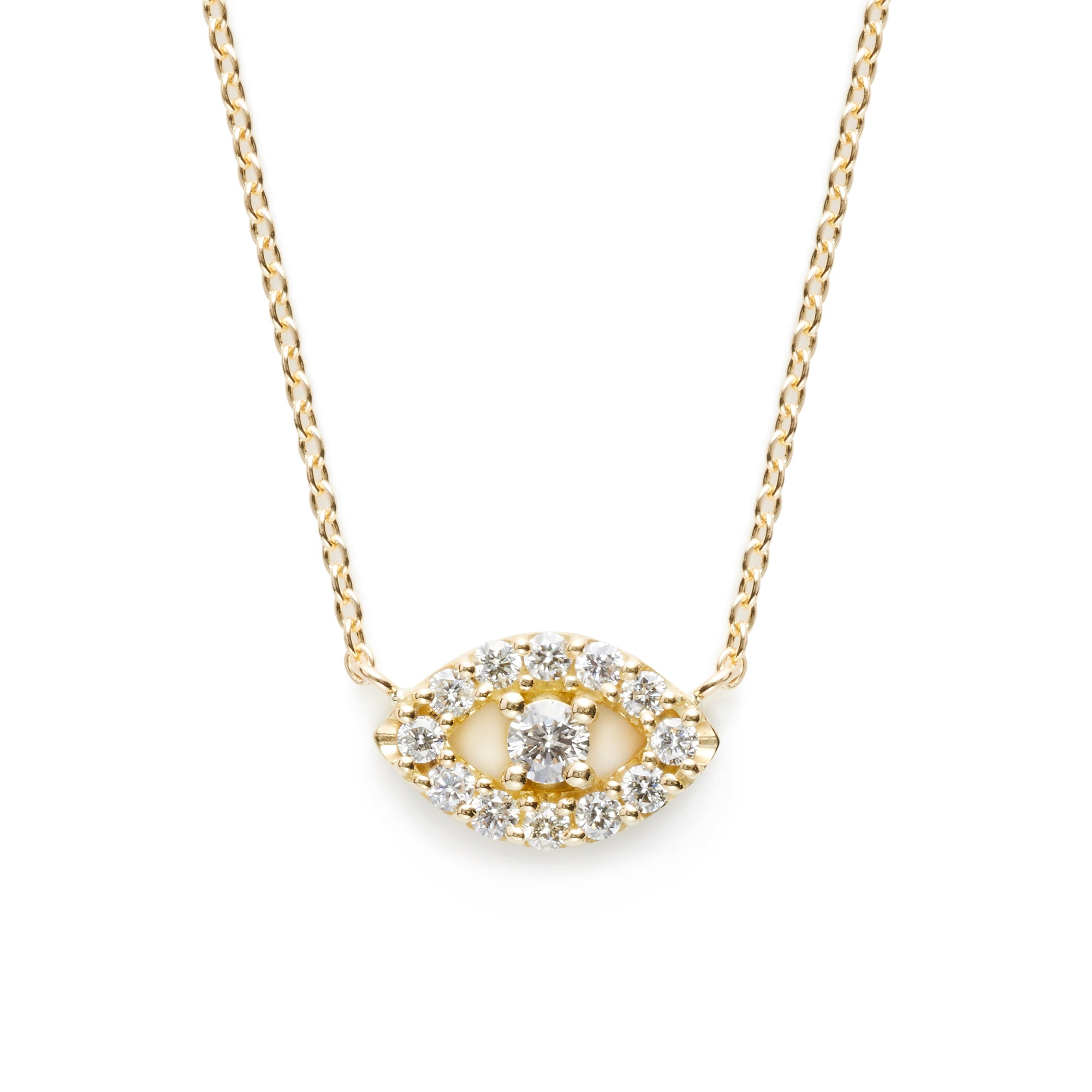Surya Eye Petit Necklace | Diamond – MYLAN ONLINE SHOP
