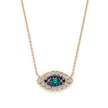 Load image into Gallery viewer, Double Eye Necklace  | Emerald
