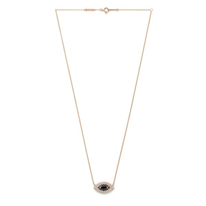 Double Eye Necklace  | Black Spinel