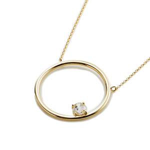 Sacred Geometry Circle Necklace  | Diamond