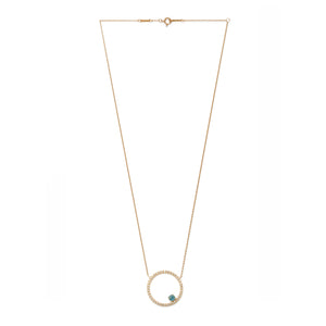 Sacred Geometry Circle Necklace  | London Blue Topaz