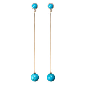 Sphere Drop Earrings | Turquoise