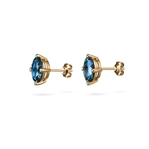 Cosmo Oval Earrings  | London Blue Topaz