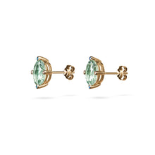 Load image into Gallery viewer, Cosmo Oval Earrings  | Green Amethyst
