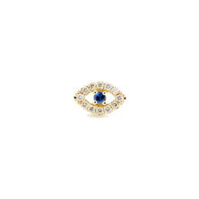 Load image into Gallery viewer, Surya Eye Petit Earring - | Blue Sapphire
