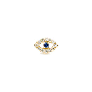 Surya Eye Petit Earring - | Blue Sapphire