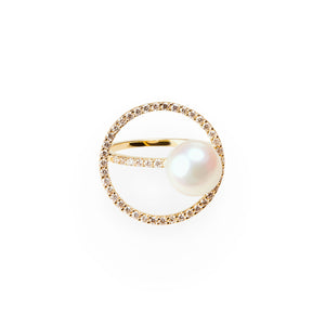 Orb Ring  | akoya pearl