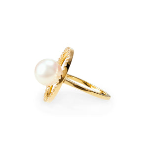 Orb Ring  | akoya pearl