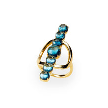 Load image into Gallery viewer, Chakra Ring  | London Blue Topaz
