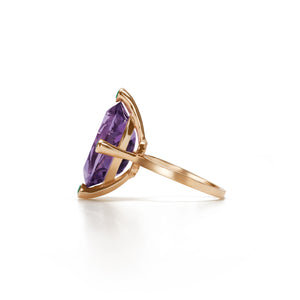 Cosmo Oval Ring  | Amethyst