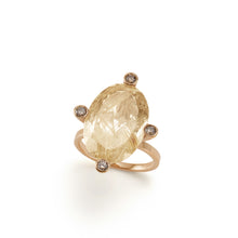 Load image into Gallery viewer, Cosmo Oval Ring  | Rutile Quartz
