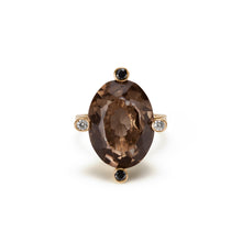 Load image into Gallery viewer, Cosmo Oval Ring  | Smoky Quartz
