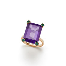Load image into Gallery viewer, Cosmo Square Ring  | Amethyst
