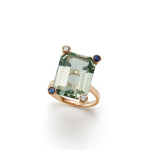 Load image into Gallery viewer, Cosmo Square Ring  | Green Amethyst
