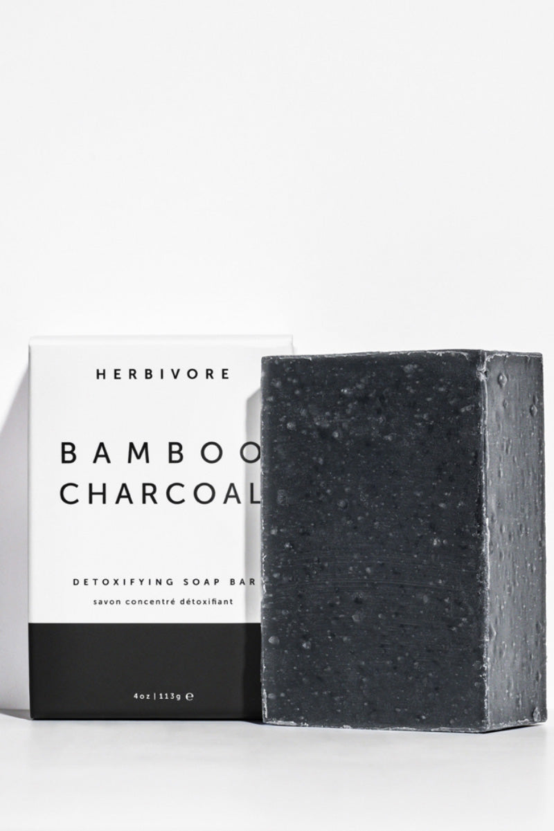 [HERBIVORE BOTANICALS]--Cleansing Bar Soap | Bamboo Charcoal