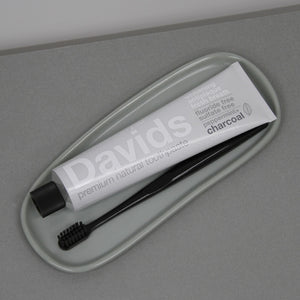 [Davids]--Premium Natural Toothpaste | Peppermint+Charcoal