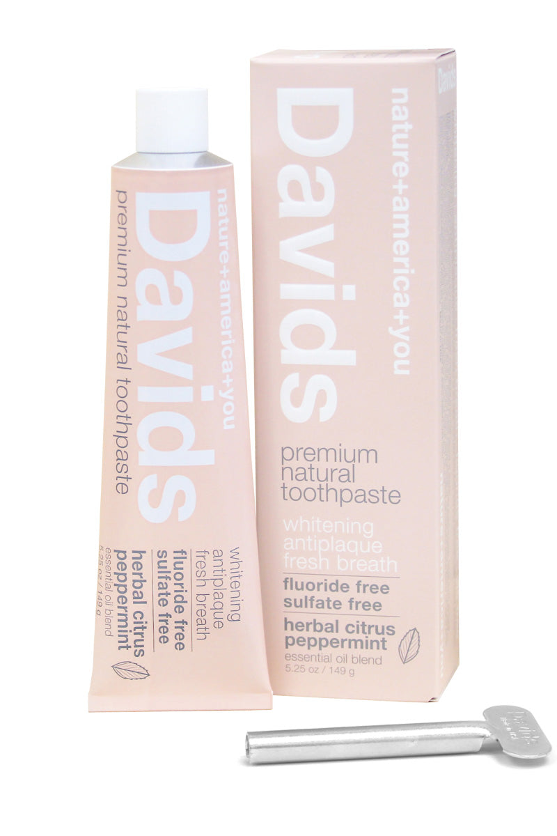 [Davids]--Premium Natural Toothpaste | Herbal Citrus Peppermint